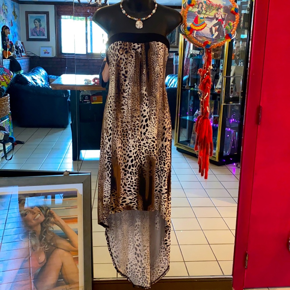 Sexy leopard tube dress